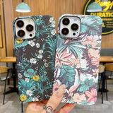 iPhone 15 Series Vintage Ultra Thin Cute Floral Hard Shell Case Cover