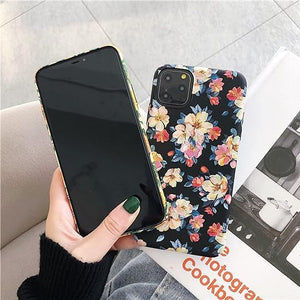 iPhone 15 Series Ultra Thin Cute Floral Hard Shell Case Cover