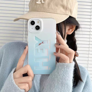 iPhone 15 Series Hey Design Hollographic Cover Case