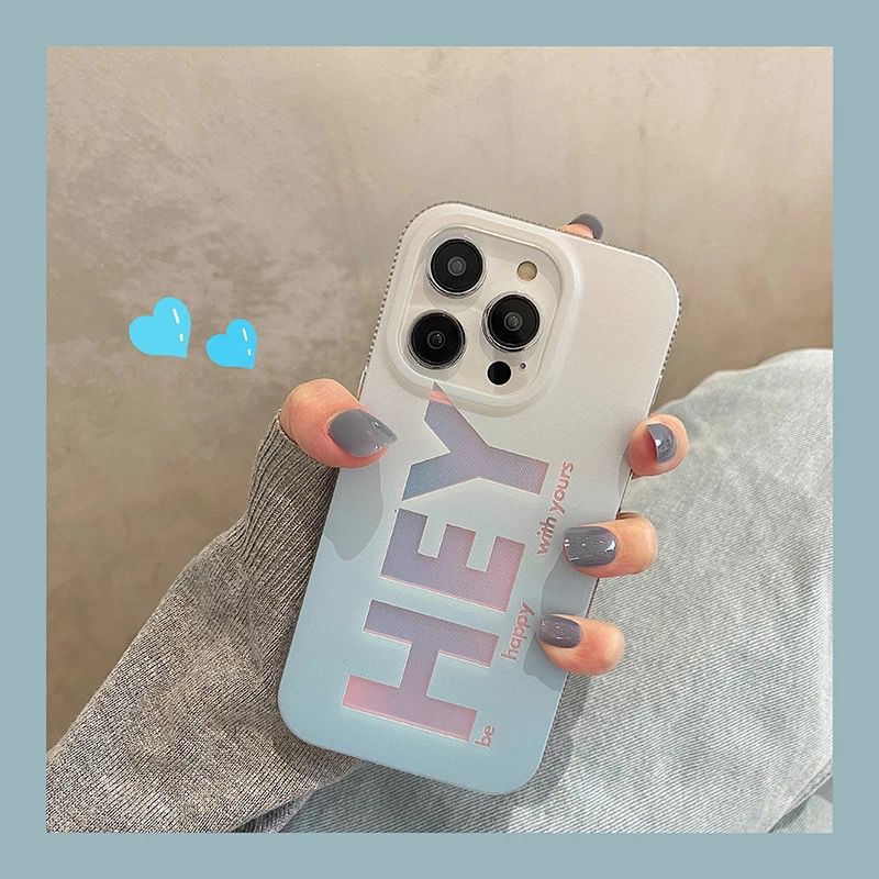 iPhone 15 Series Hey Design Hollographic Cover Case