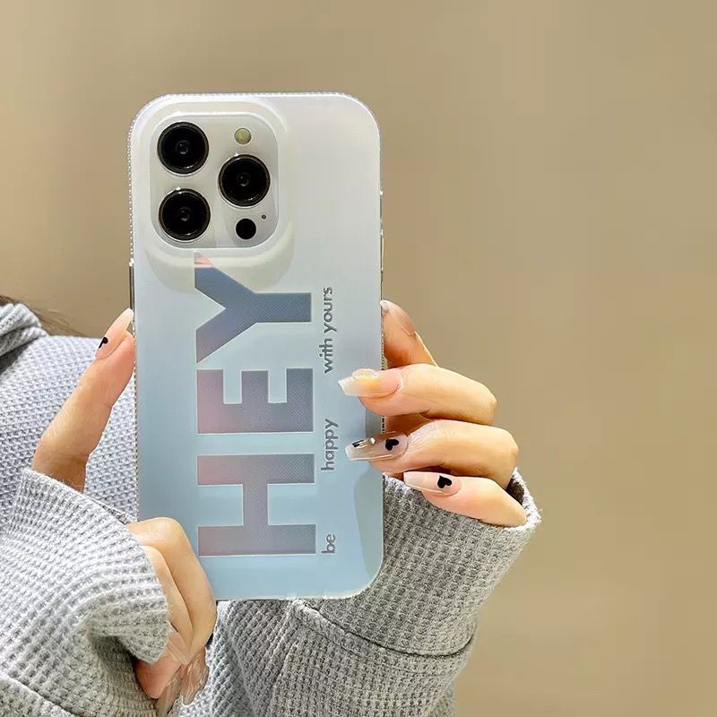 iPhone 15 Series Hey Design Hollographic Cover Case