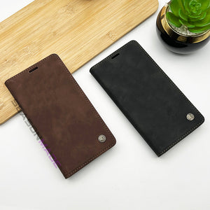 iPhone Premium PU Leather Flip Case Cover