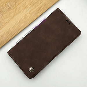 iPhone Premium PU Leather Flip Case Cover