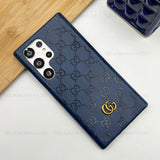 Samsung Galaxy S22 Ultra Luxury GG Fashion Leather Brand Case Cover