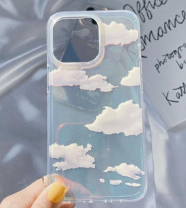 iPhone Cloud Glaze Holographic Case Cover