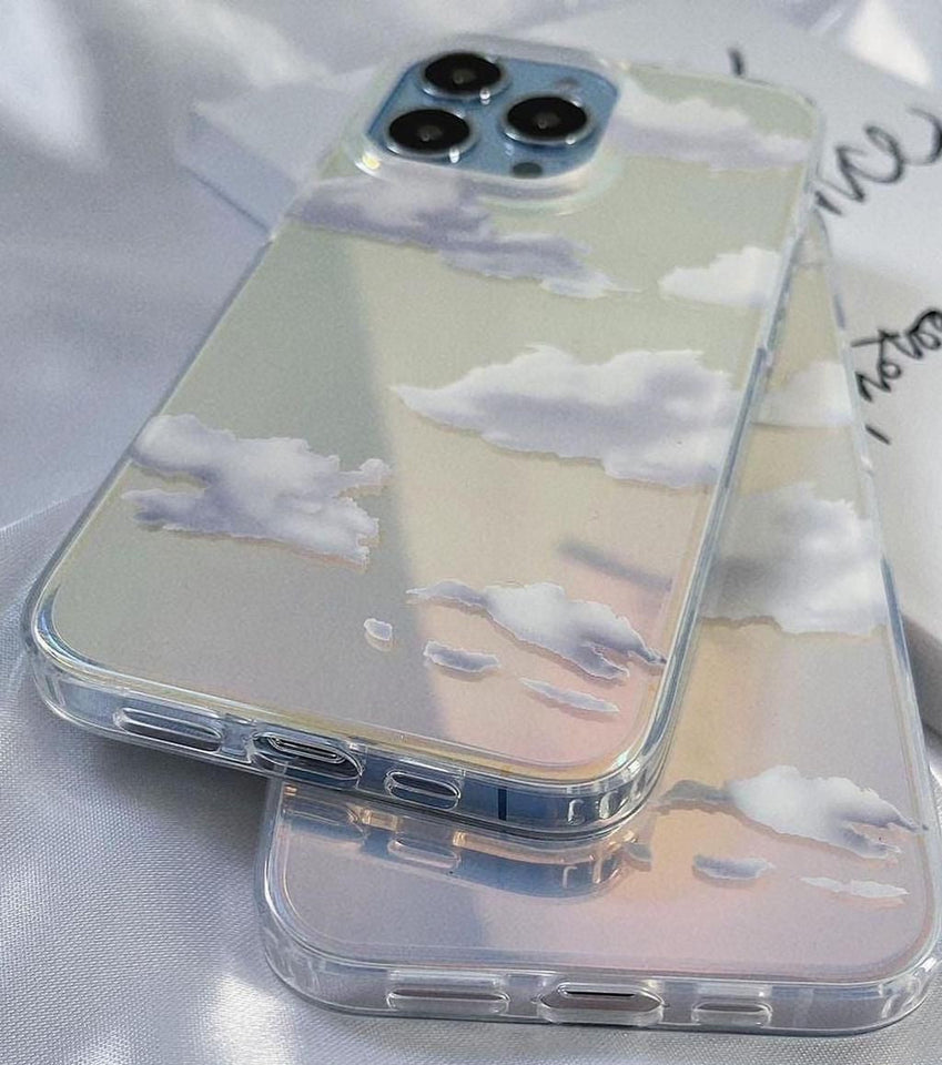 iPhone Cloud Glaze Holographic Case Cover