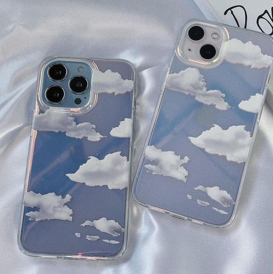 iPhone Cloud Glaze Holographic Case Cover