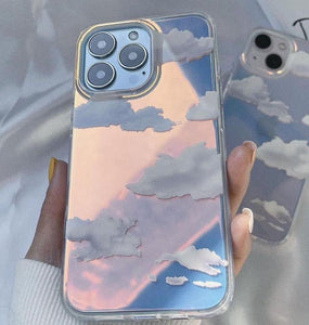 iPhone Cloud Glaze Holographic Case Cover