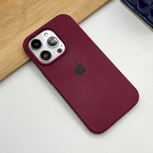 iPhone Liquid Silicone Case Cover Plum