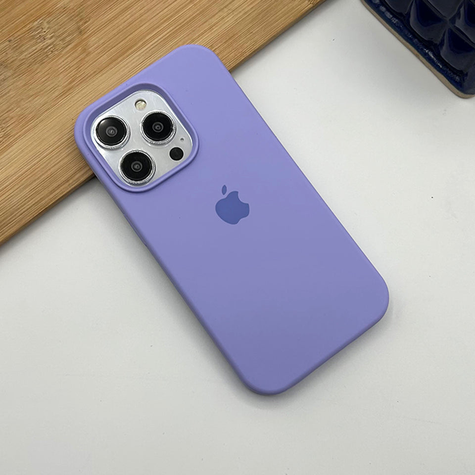 iPhone Liquid Silicone Case Cover Viola Lavender