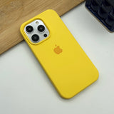 iPhone Liquid Silicone Case Cover Yellow