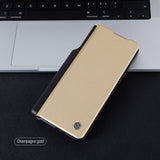 Samsung Galaxy Z Fold 4 Nillkin QIN Pro Flip Case Cover Gold