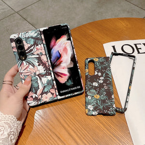 Samsung Galaxy Z Fold 4 Ultra Thin Floral Hard Shell Case Cover