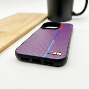 iPhone BMW M Sports Car Logo Dual Shade Case Cover Purple