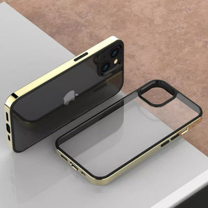 iPhone Luxury Chrome Plating Bumper Clear Case Cover