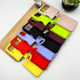 Samsung Galaxy Z Flip 4 Silk Feel Silicone Case Cover With Ring Holder