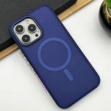 iPhone 15 Series Metal Frame Frosted Matte Finish Magsafe Case Cover