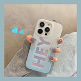 iPhone Hey Design Hollographic Cover Case