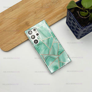 Samsung Galaxy S24 Ultra Glossy Marble Design Case Cover