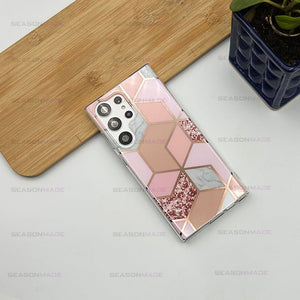 Samsung Galaxy S24 Ultra Glossy Marble Design Case Cover