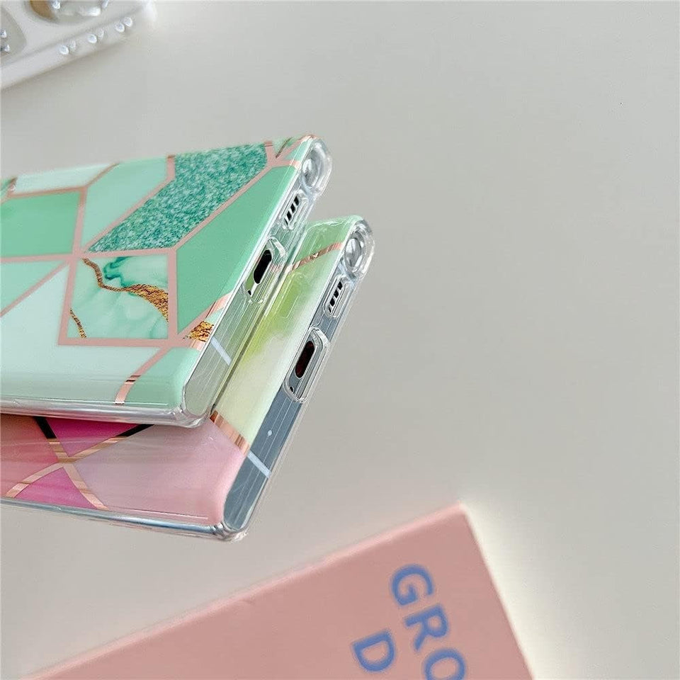 Samsung Galaxy S24 Ultra Glossy Marble Design Case Cover