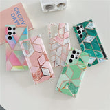 Samsung Galaxy S24 Ultra Glossy Marble Design Case Cover