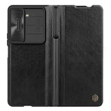 Samsung Galaxy Z Fold 5 Nillkin Qin Pro Leather Flip Case Cover With Pen Holder