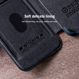 Samsung Galaxy S23 Camera Protection QIN Leather Flip Case Black