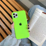 apple iphone iphoneall case cover neon green