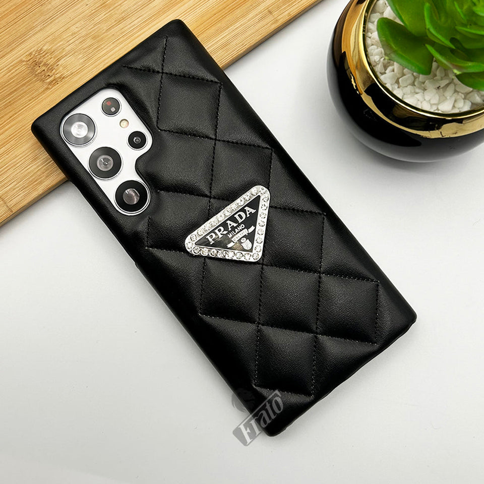 Samsung Galaxy S23 Ultra Puffer Edition PU Leather Case Cover