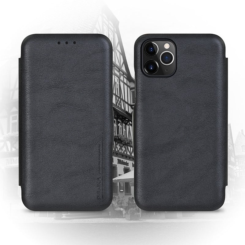 iPhone PU Leather Flip Case Cover