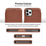 iPhone PU Leather Flip Case Cover