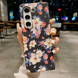 Samsuns Galaxy Z Fold 5 Ultra Thin Floral Hard Shell Case Cover