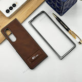 Samsung Galaxy Z Fold 4 Leather Fall Proof Case Cover