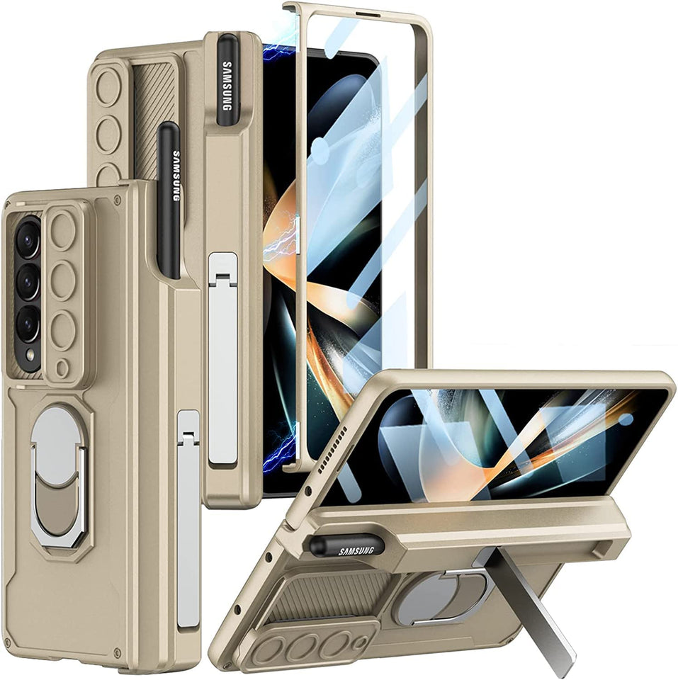 Samsung Galaxy Z Fold 4 With Pen Holder Camera Protective Cover