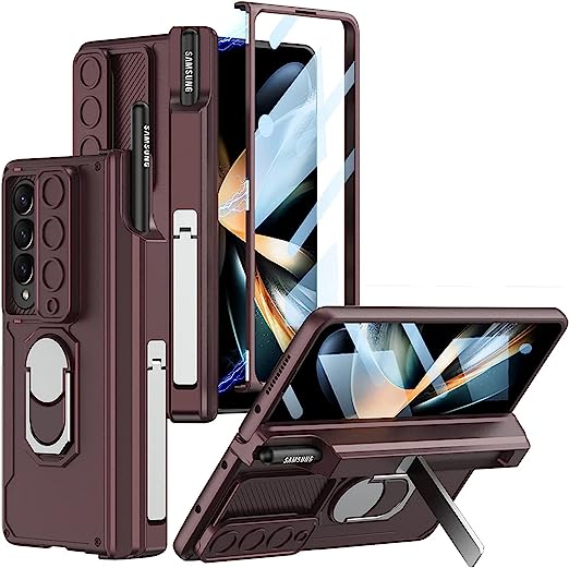 Samsung Galaxy Z Fold 4 With Pen Holder Camera Protective Cover