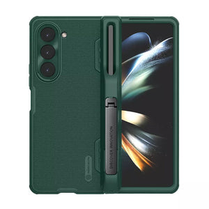 Samsung Galaxy Z Fold 5 Nillkin Frost Shield With S Pen Slot And Stand Case Cover Green