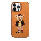 iPhone Luxury Santa Barbara Leather Bear Series Back Cover