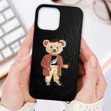 iPhone Luxury Santa Barbara Leather Bear Series Back Cover