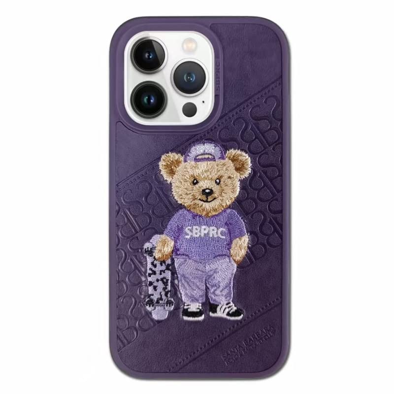 iPhone Luxury Santa Barbara Leather Bear Series Back Cover