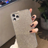 iPhone Luxury Silver Diamond Case Cover