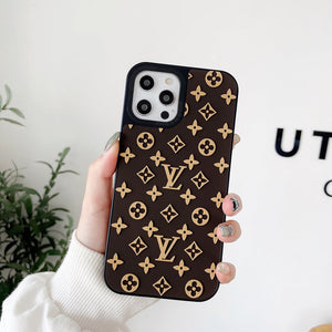 iPhone Luxury Brand 3D Pattern Silicone Case Cover