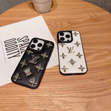 iPhone Luxury Brand Puffer Leather Phone Case Cover