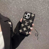 iPhone Luxury Brand Puffer Leather Phone Case Cover