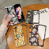 Samsung Galaxy Z Fold 4 Ultra Thin Floral Hard Shell Case Cover