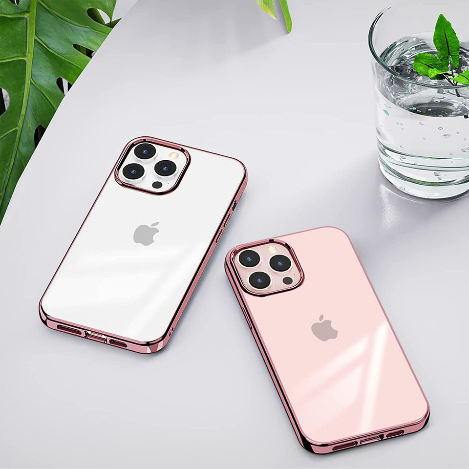 iPhone Crystal Clear Chrome Electroplated Bumper Case Cover