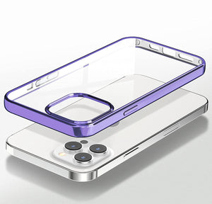 iPhone Crystal Clear Chrome Electroplated Bumper Case Cover