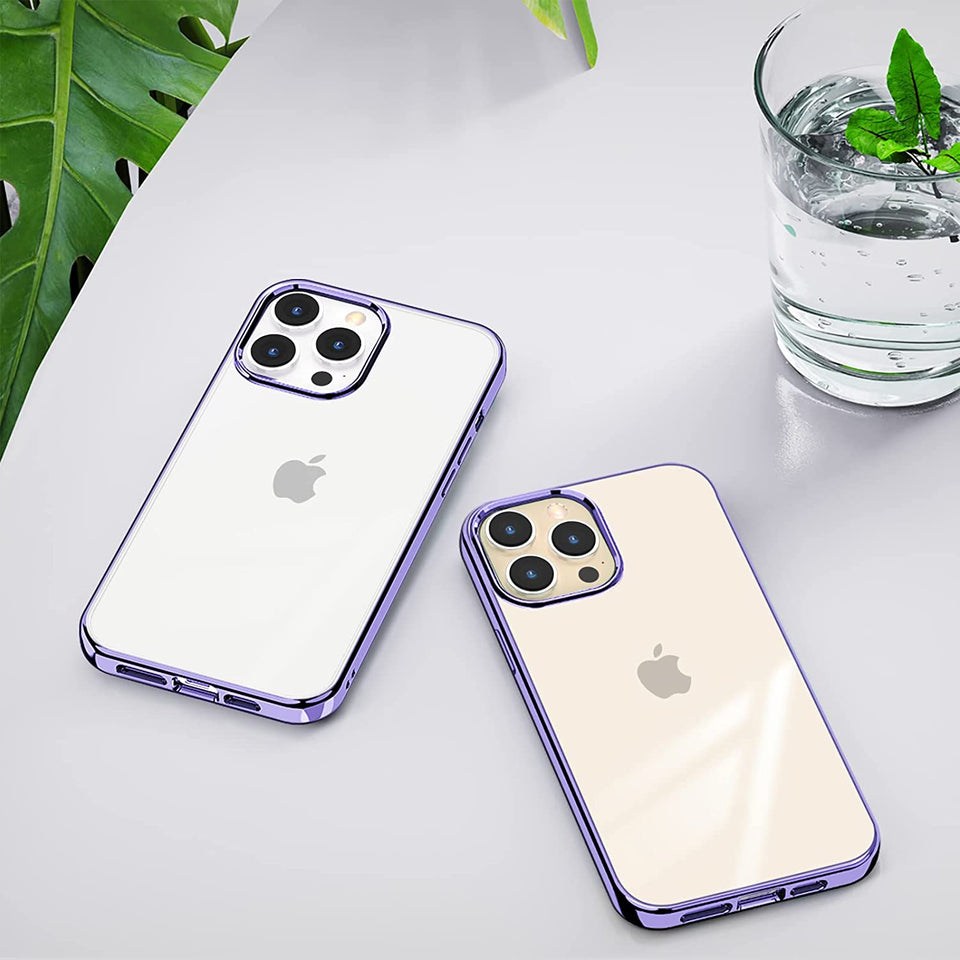 iPhone Crystal Clear Chrome Electroplated Bumper Case Cover