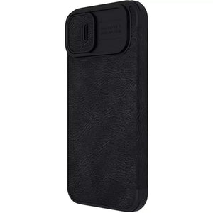 iPhone Nillkin Camera Protection QIN Leather Flip Case Black