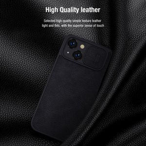 iPhone Nillkin Camera Protection QIN Leather Flip Case Black